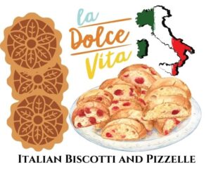 4/10 Italian Biscotti & Pizzelle Hands-on Baking Class with Julie