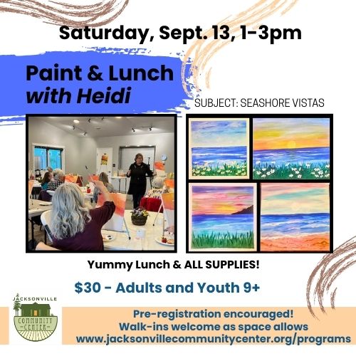 9/13 Paint & Lunch with Heidi: At the Seashore