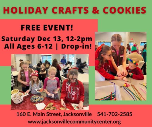 12/13 FREE Holiday Crafts & Cookies – Friends & Family Event