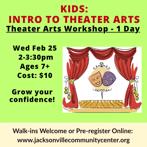 Kids’ Intro to Theatre Arts Workshop