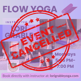 8/24 (NO CLASS 8/24) Flow Yoga with Lori – Unsponsored- restarting 9/14
