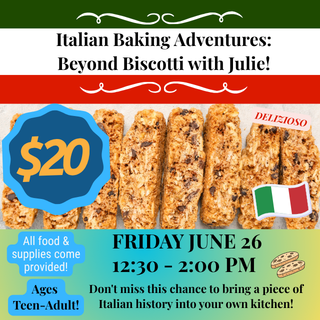 A Taste of Italy at the JCC: Authentic Biscotti-Making Workshop with Julie!
