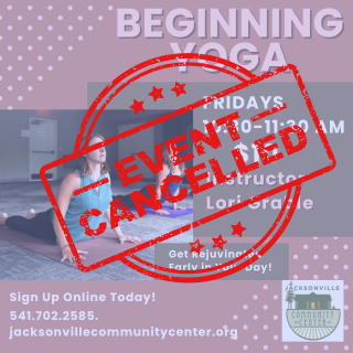 No CLASS 7/31 Beginning Yoga – returning next week