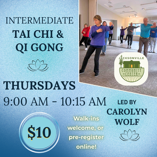 8/20 Intermediate Tai Chi and Qi Gong