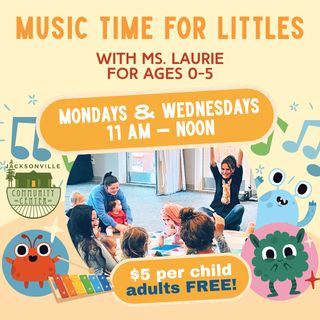 8/5 Music Time for Littles – with Miss Laurie