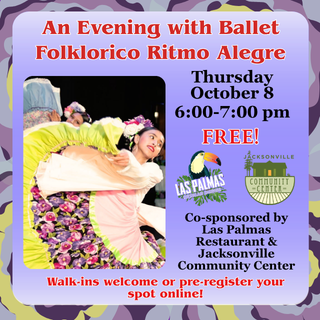 10/8 Preserving the Rich Cultural Heritage of Mexican Folk Dance: An Evening with Ballet Folklorico Ritmo Alegre