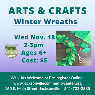 11/8 Kids Art & Crafts with Sarah: Winter Wreaths